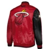 Miami Heat Fast Break Black Varsity Jacket 1