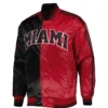 Miami Heat Fast Break Black Varsity Jacket