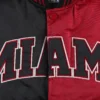 Miami Heat Fast Break Black Varsity Jacket 2