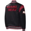 Miami Heat Force Play Black Varsity Jacket 1