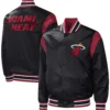 Miami Heat Force Play Black Varsity Jacket 2