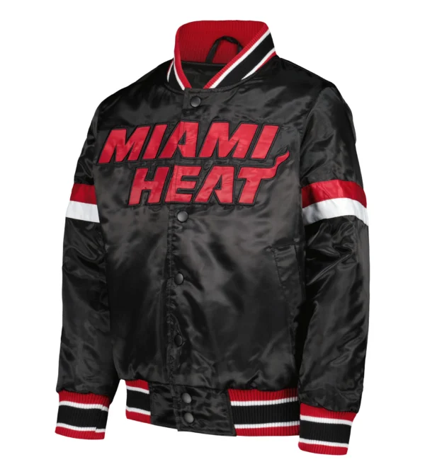 Miami Heat Home Game Black Varsity Jacket