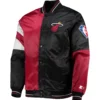Miami Heat Leader Red and Black Varsity Jacket