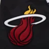 Miami Heat Script Tail Black Varsity Jacket 5