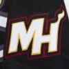 Miami Heat Script Tail Black Varsity Jacket 6