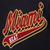 Miami Heat Script Tail Wool Varsity Black Jacket 6