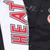 Miami Heat Team Origins Black Varsity Jacket 5
