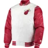 Miami Heat The Enforcer White Varsity Jacket