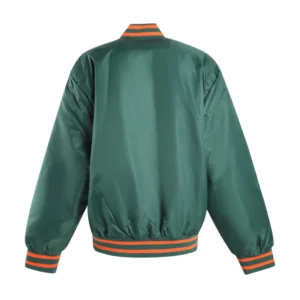 Miami Hurricanes A-Game Green Varsity Jacket 1