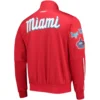 Miami Marlins Classic Chenille Red Varsity Red Jacket 1