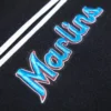 Miami Marlins Classic Rib Wool & Leather Varsity Jacket 4