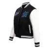 Miami Marlins Script Tail Women’s Wool & Leather Varsity Jacket 2