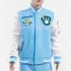 Milwaukee Brewers Retro Classic Wool & Leather Varsity Jacket Blue & White