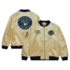 Milwaukee Brewers Team OG 2.0 Satin Full-Zip Varsity Gold Jacket 5