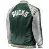 Milwaukee Bucks Big & Tall Green Varsity Jacket 1