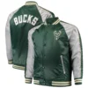 Milwaukee Bucks Big & Tall Green Varsity Jacket 2