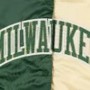 Milwaukee Bucks Fast Break Green Varsity Jacket 2