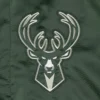 Milwaukee Bucks Force Play Green Varsity Jacket 2