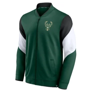 Milwaukee Bucks League Best Performance Green Varsity Jacket