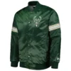 Milwaukee Bucks Pick & Roll Green Varsity Jacket