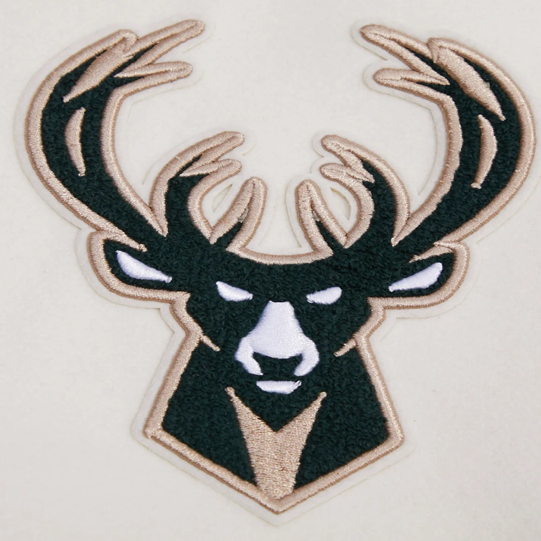 Milwaukee Bucks Retro Classic White and Black Wool and Leather Varsity Jacket 4