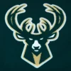 Milwaukee Bucks Script Tail Green and White Wool and Leather Varsity Jacket 4
