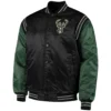 Milwaukee Bucks The Enforcer Black Varsity Jacket