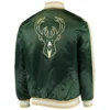 Milwaukee Bucks The Offensive Green Varsity Jacket 1
