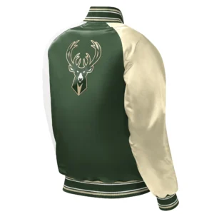 Milwaukee Bucks Youth Raglan Varsity Jacket 1