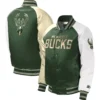 Milwaukee Bucks Youth Raglan Varsity Jacket 2