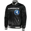 Minnesota Timberwolves City Edition Black Varsity Jacket