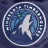 Minnesota Timberwolves Script Tail Navy Blue Varsity Jacket 6