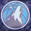 Minnesota Timberwolves Script Tail Navy Blue Varsity Jacket 7