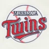 Minnesota Twins Retro Classic Women’s Full-Snap Satin Varsity Cream Jacket 7