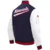Minnesota Twins Script Tail Wool & Leather Varsity Jacket 1