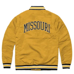 Missouri Tigers Ribbed Knitted Logo Varsity Jacket 1
