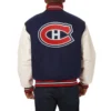 Montreal Canadiens Navy Blue Varsity Jacket 1