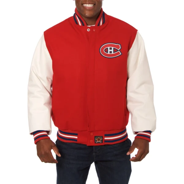 Montreal Canadiens Red Wool Jacket