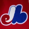 Montreal Expos Retro Classic RedWhite Wool & Leather Varsity Jacket 4 - Copy