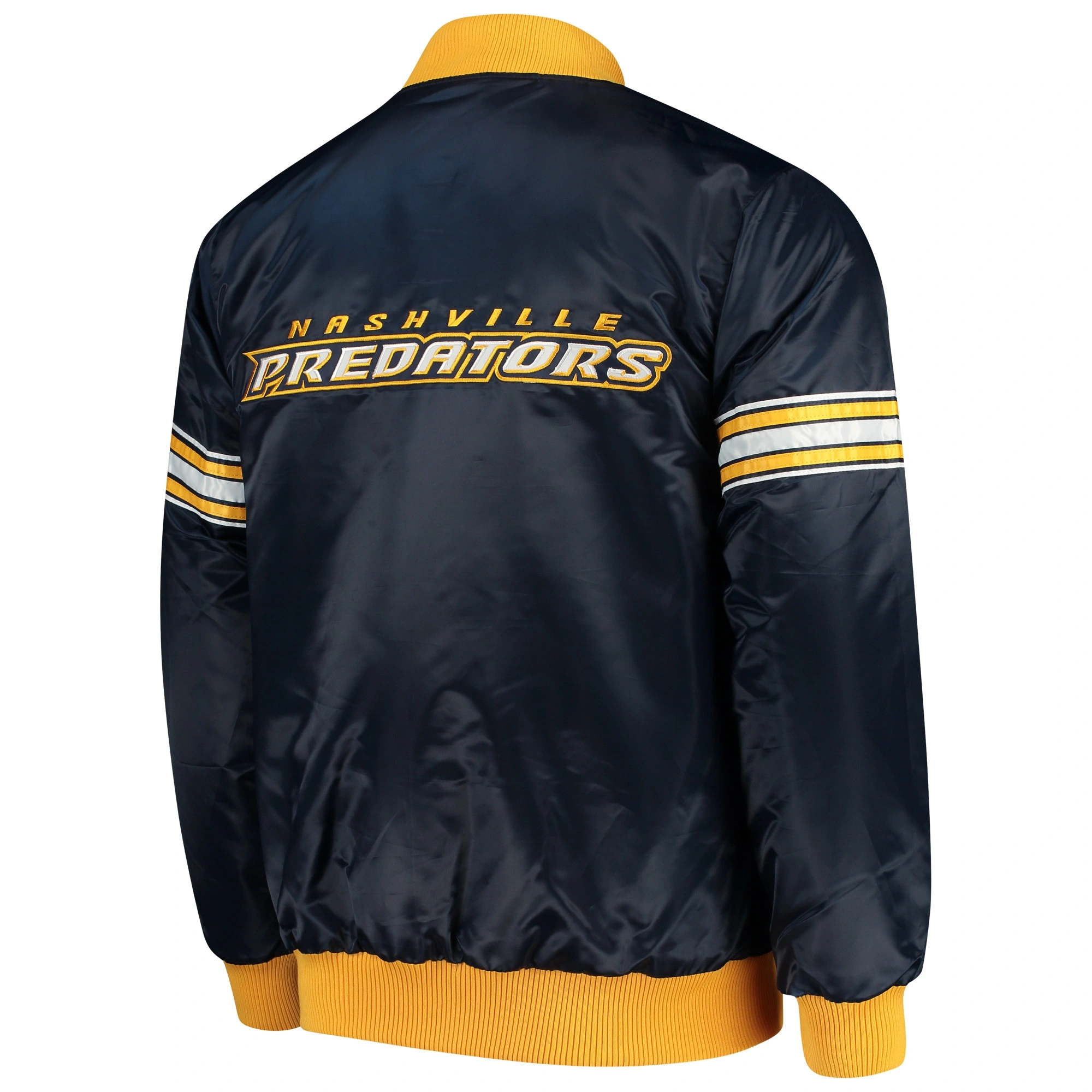Nashville Predators Navy Blue Varsity Jacket 1