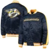 Nashville Predators O-Line Navy Blue Jacket 2