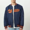 Navy Blue Auburn Tigers A-Game Varsity Jacket 5