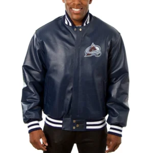 Navy Blue Colorado Avalanche Varsity Jacket