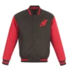 New Jersey Devils Brown Varsity Jacket
