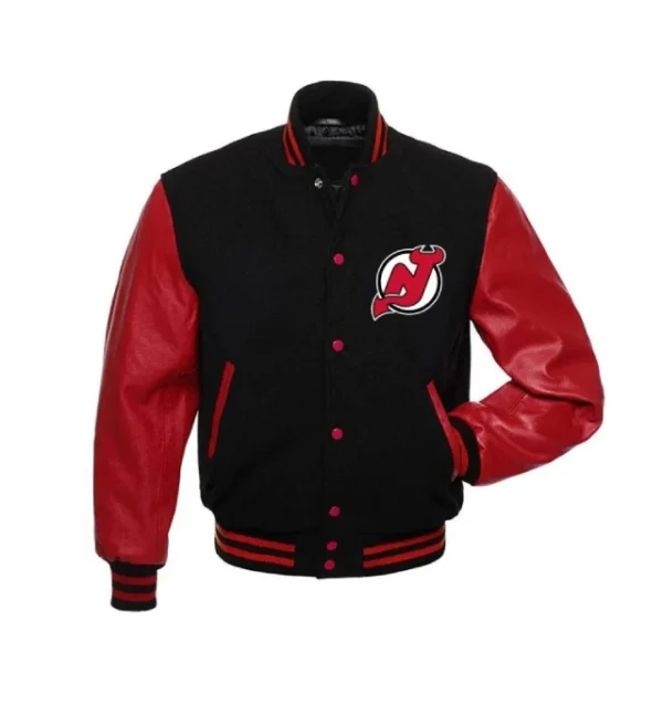 New Jersey Devils Letterman Black Jacket
