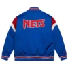 New Jersey Nets Cooperstown Heavyweight Varsity Blue Jacket 1