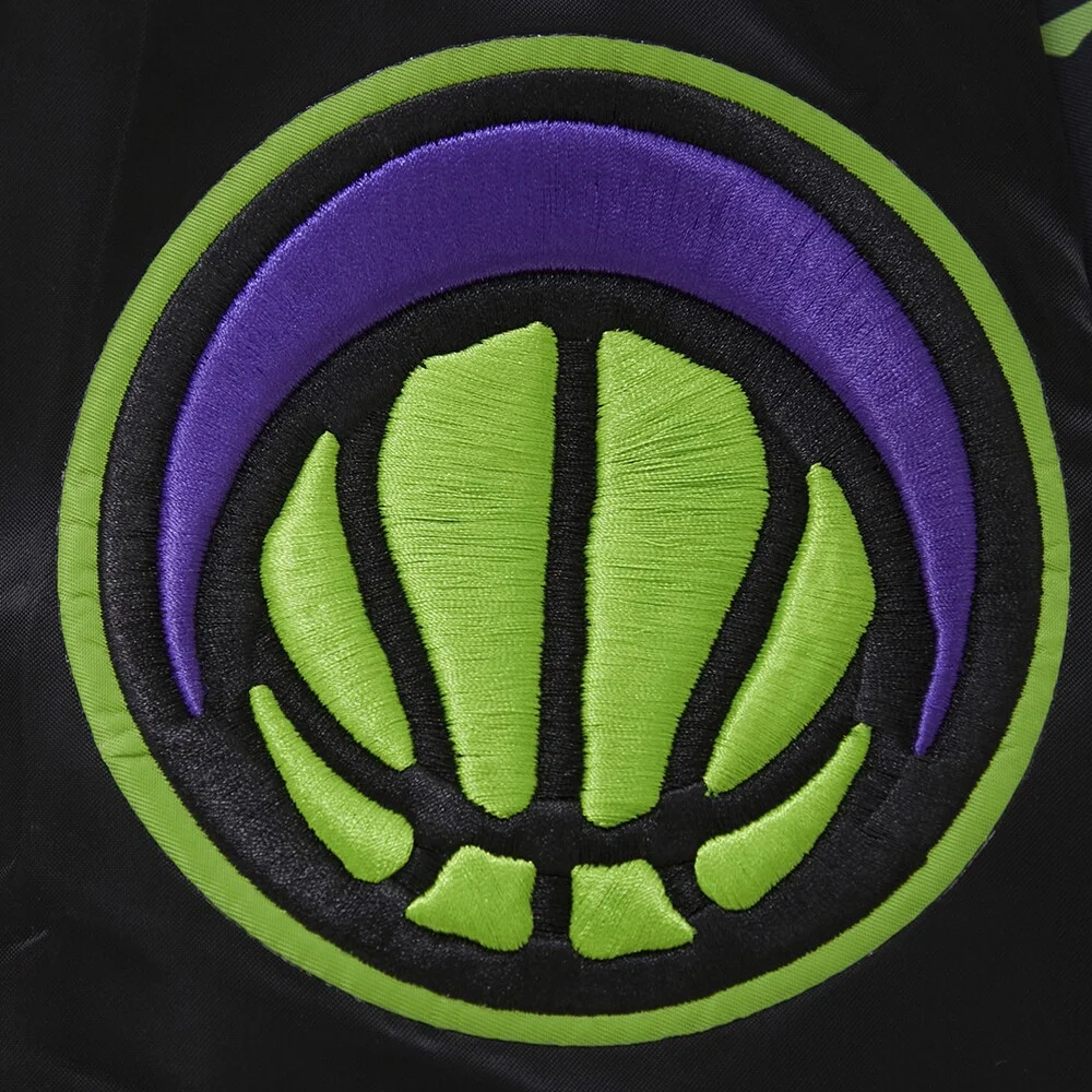 New Orleans Pelicans City Edition Black Satin Varsity Jacket 4