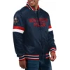 New Orleans Pelicans Home Game Navy Satin Varsity Jacket