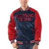 New Orleans Pelicans Renegade NavyRed Satin Varsity Jacket