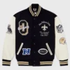 New Orleans Saints OVO Wool and Leather Varsity Jacket